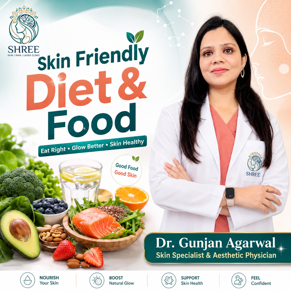 Dr. Gunjan Agarwal skin friendly diet banner